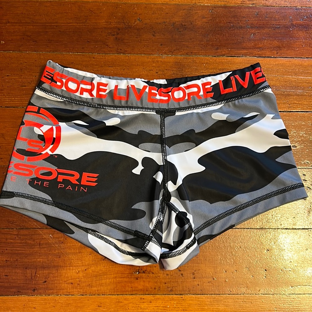 Livesore Camo Booty Shorts